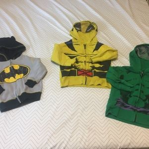 Boys 2T Superhero Jacket Lot